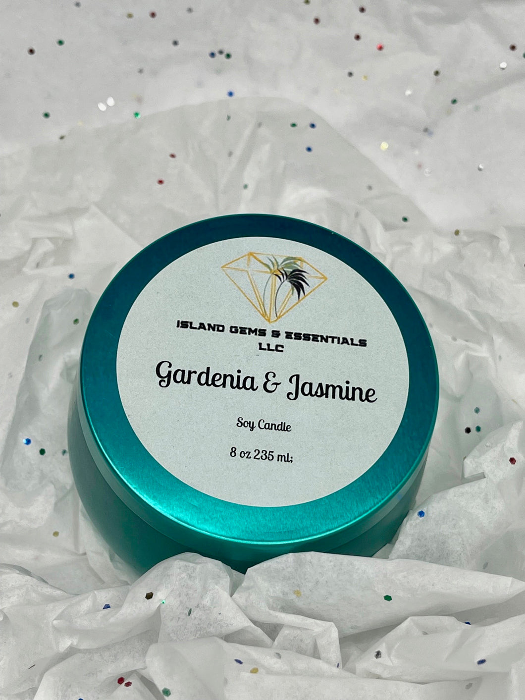 Candle-Gardenia & JasmineIsland Gems and Essentials LLC
